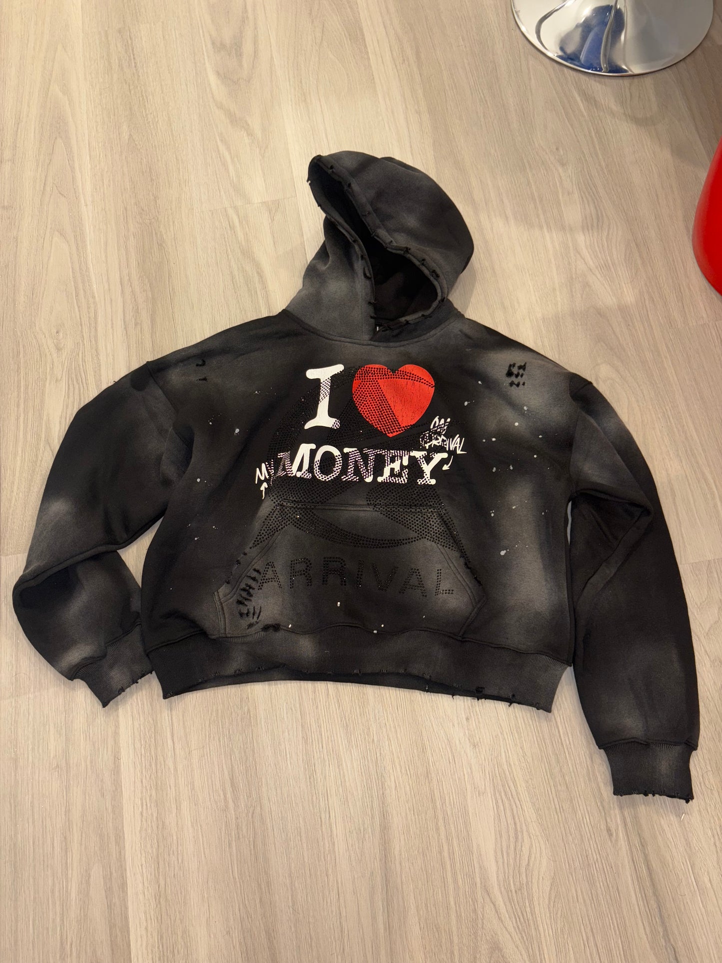 I LOVE MONEY DESTROYED PULLOVER