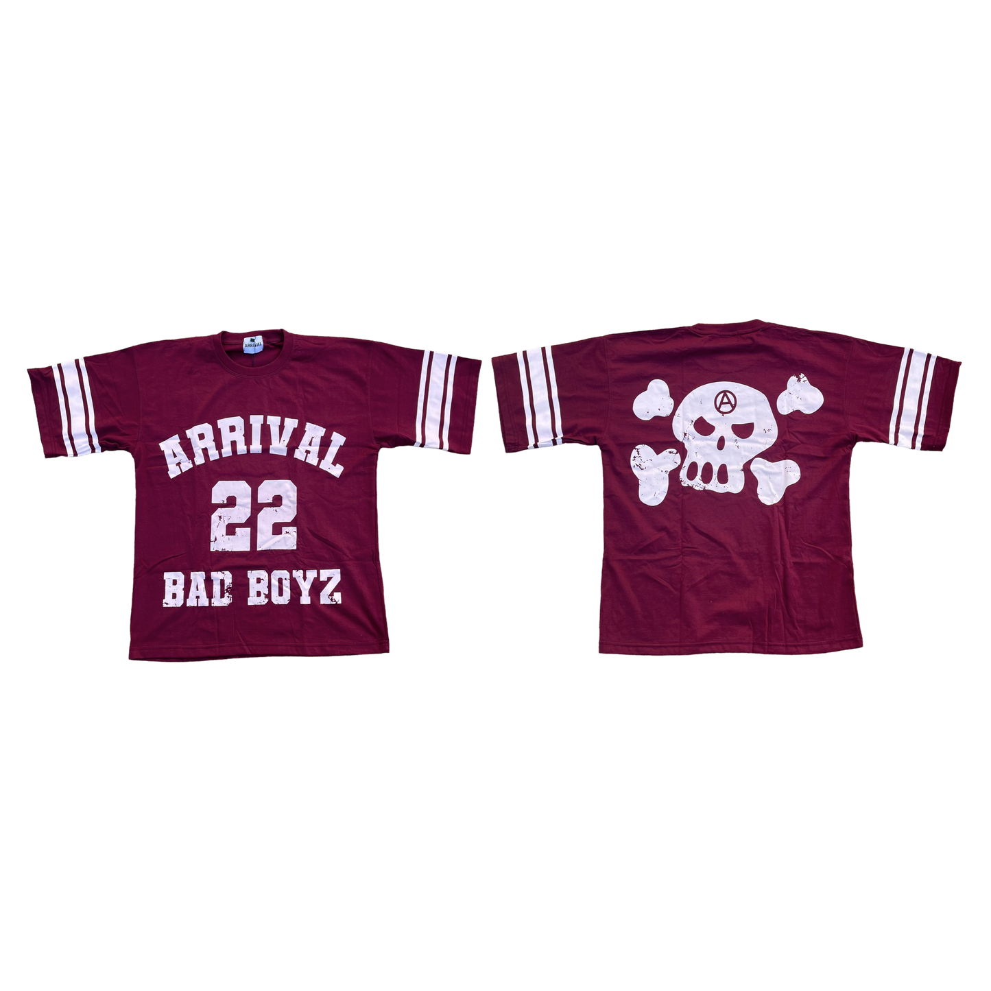 BAD BOYZ JERSEY TEE (BURGUNDY)