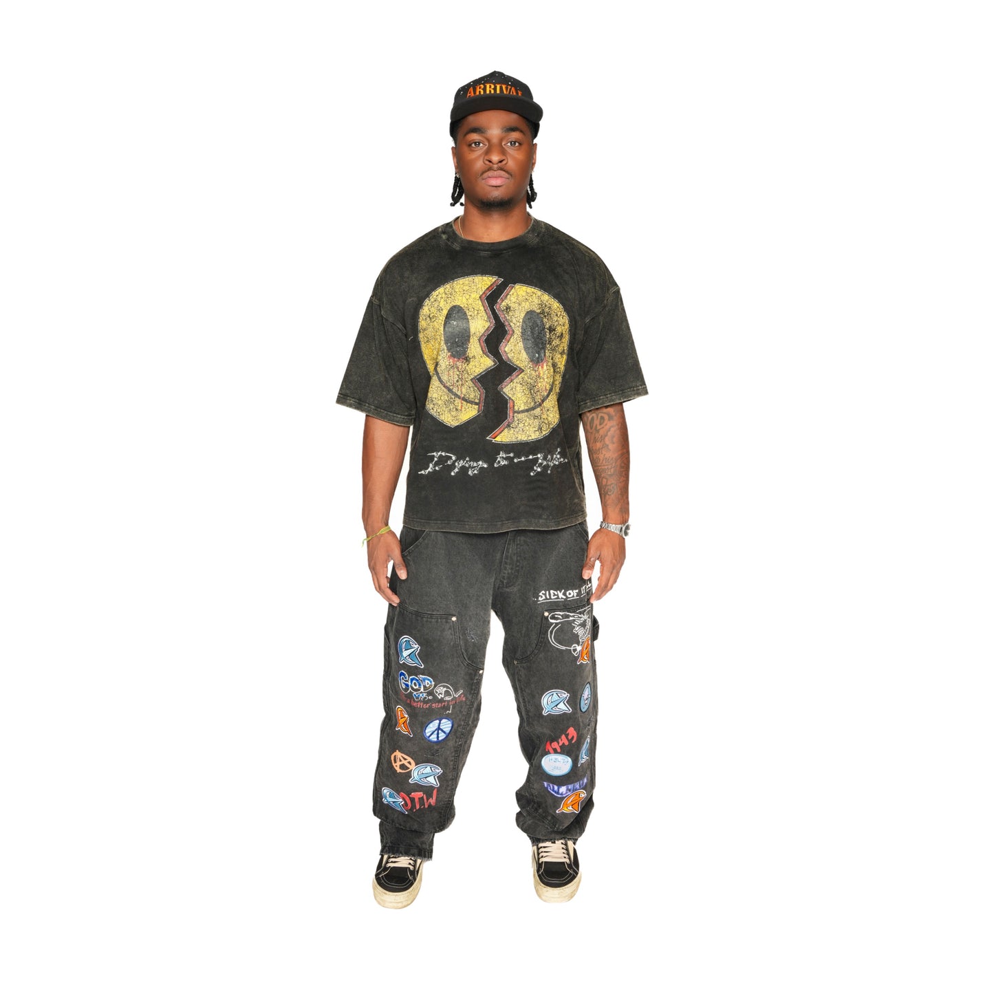 FAITH OVER FRACTURE SMILEY TEE