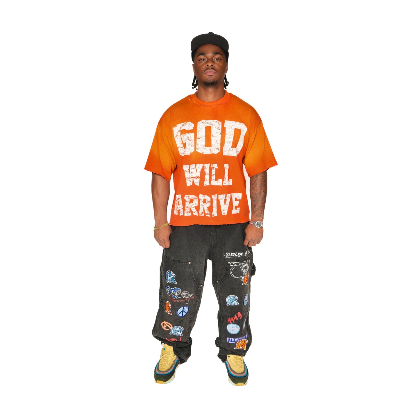 GOD WILL ARRIVE DESTROYED TEE