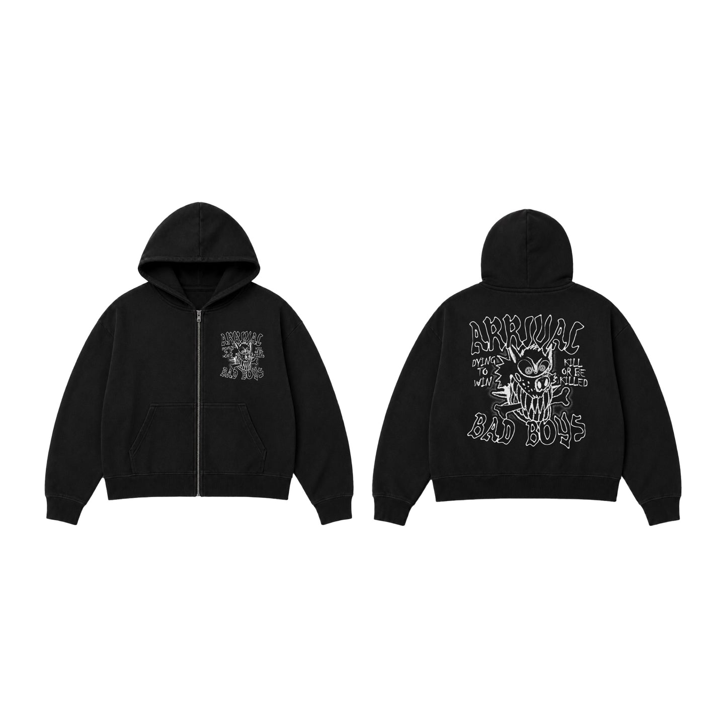 BAD BOYZ ZIP UP (BLACK)