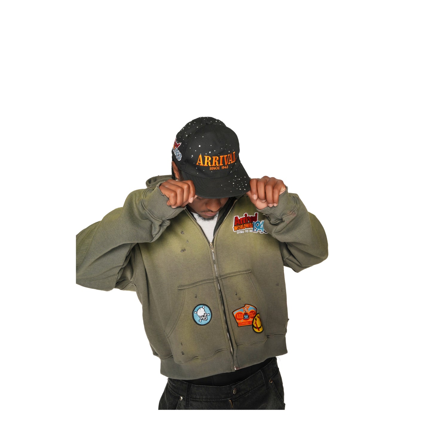 PATCHWORK CRYSTAL CAP