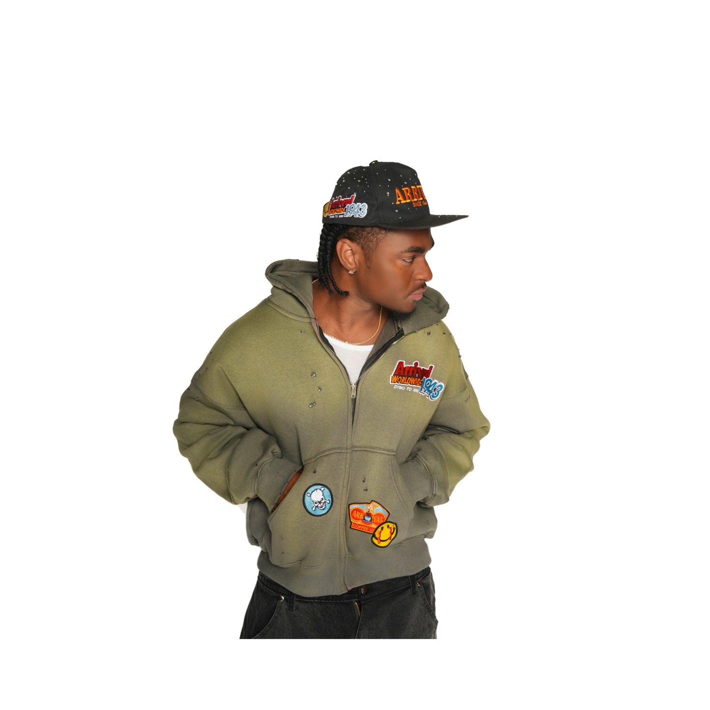 PATCHWORK CRYSTAL CAP