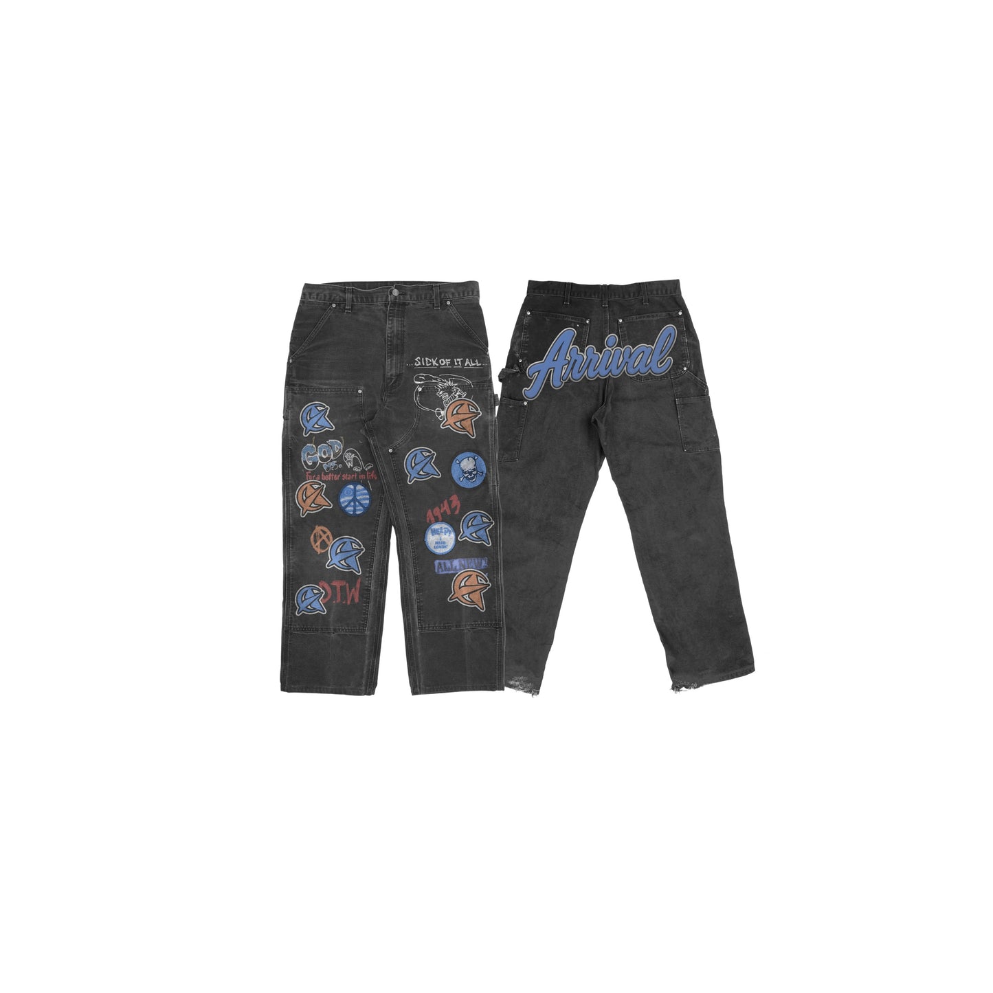 PATCHWORK DBL KNEE CARPENTERS
