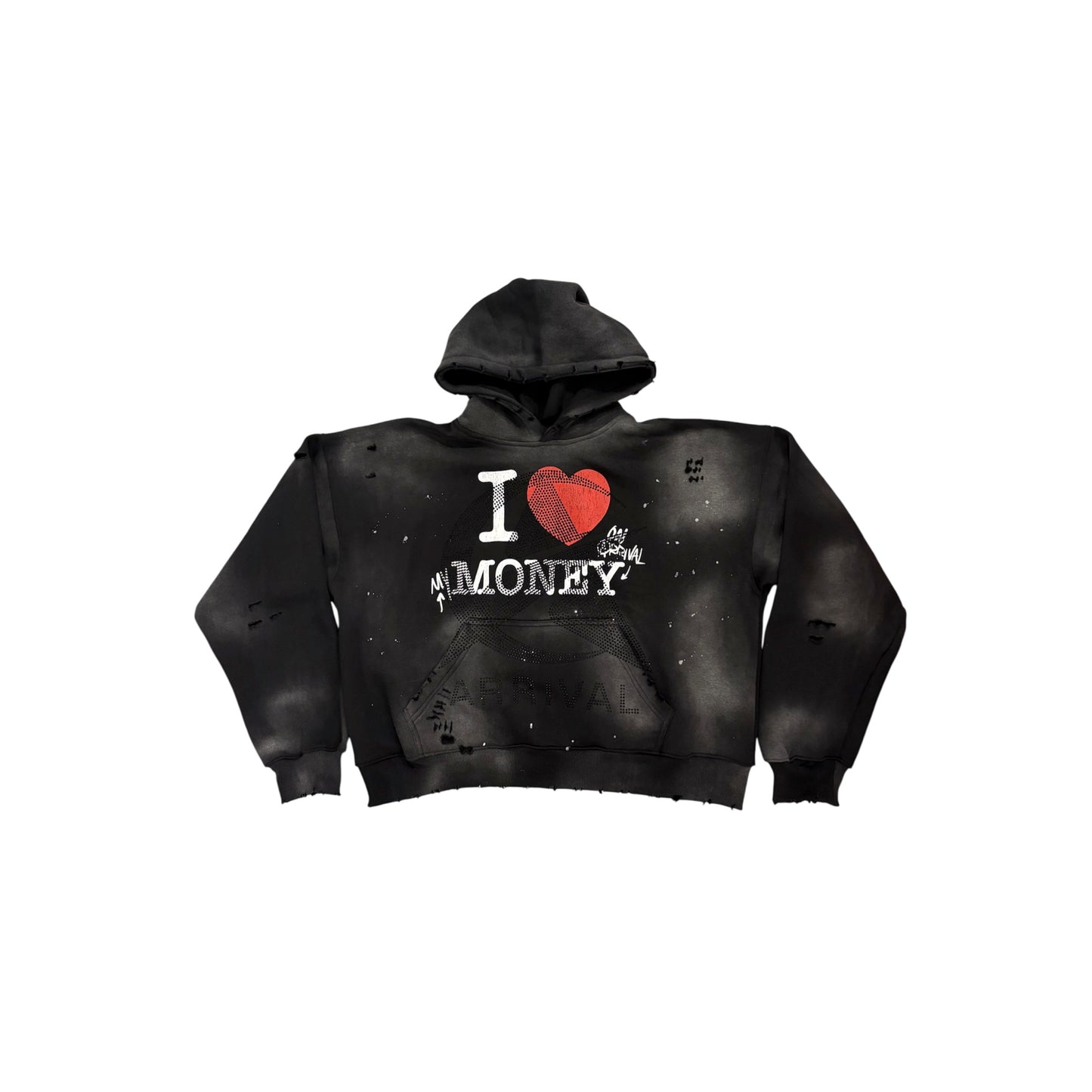 I LOVE MONEY DESTROYED PULLOVER