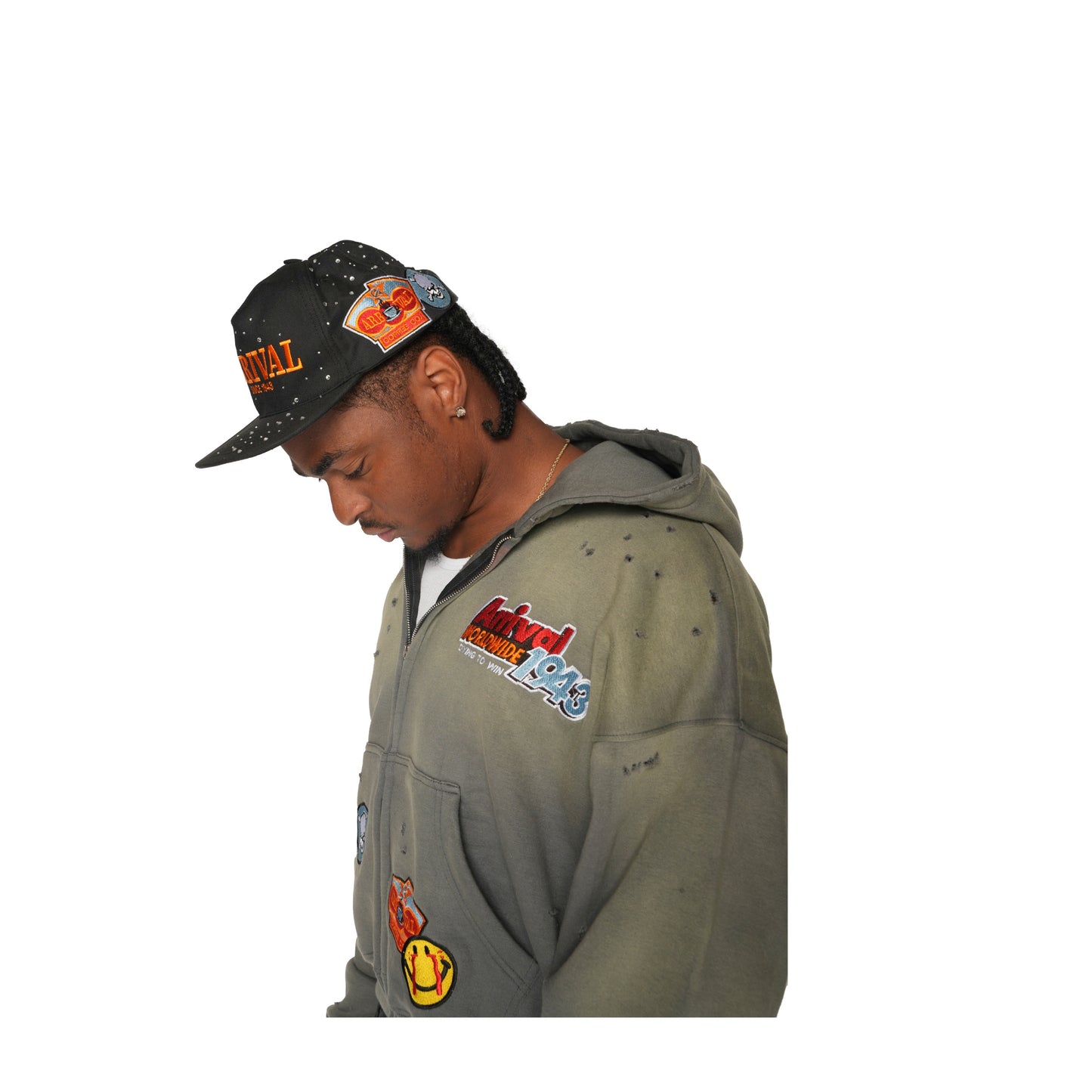 PATCHWORK CRYSTAL CAP