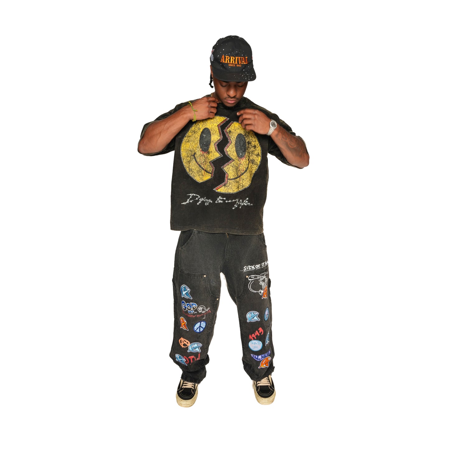 FAITH OVER FRACTURE SMILEY TEE