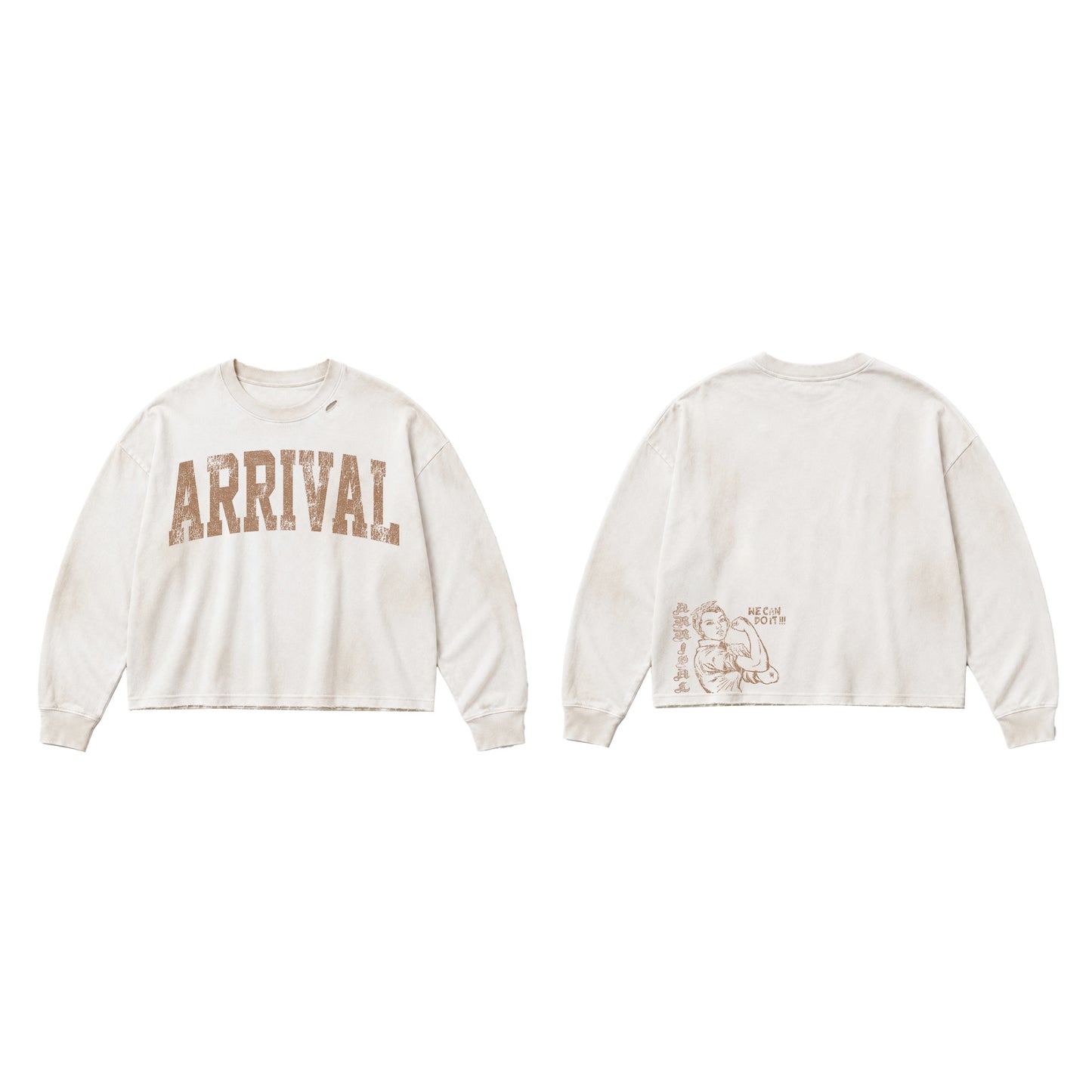 UNIVERSITY LONG SLEEVE (DIRTY WASH/ BROWN)