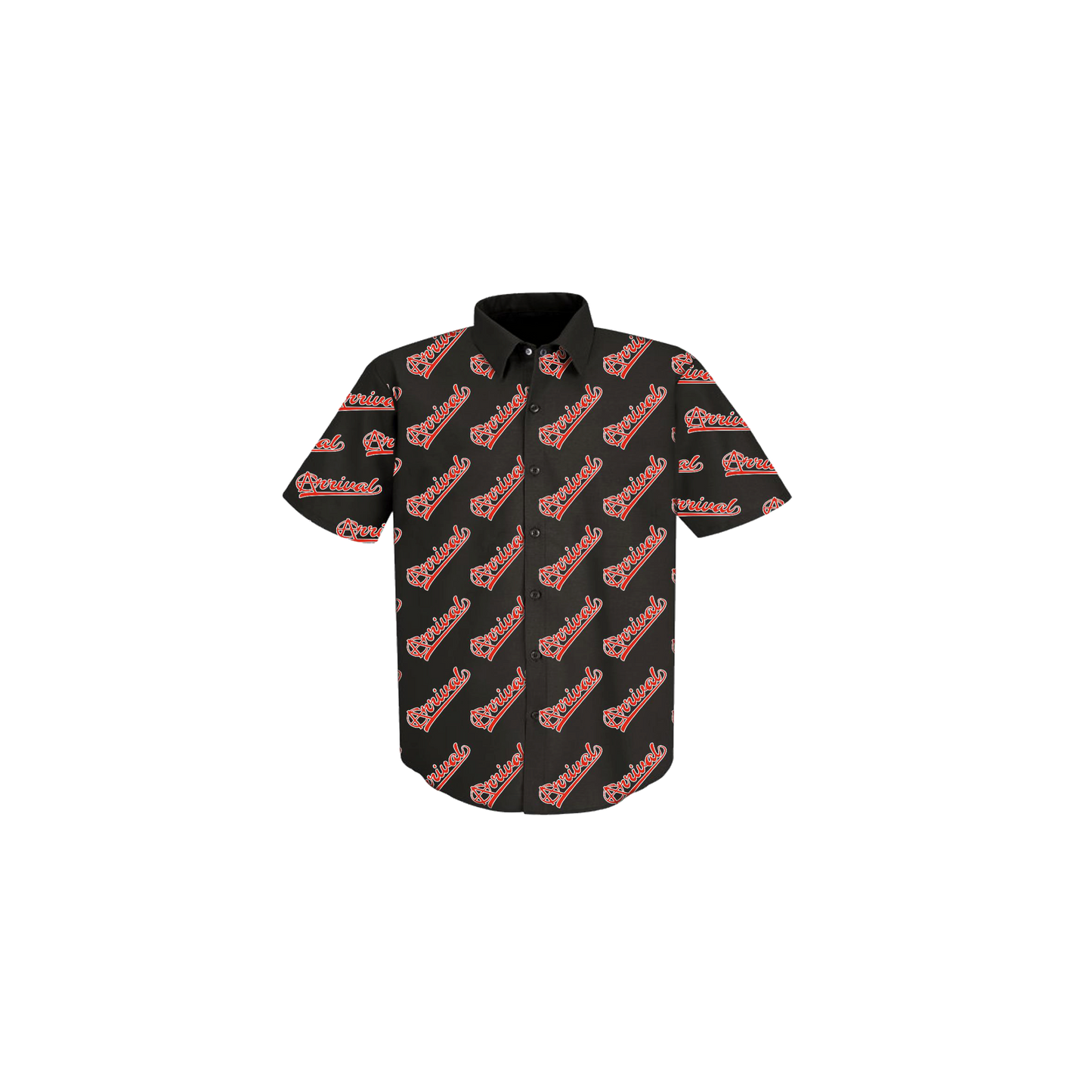 ALL OVER LOGO SHORT SLEEVE BUTTON UP