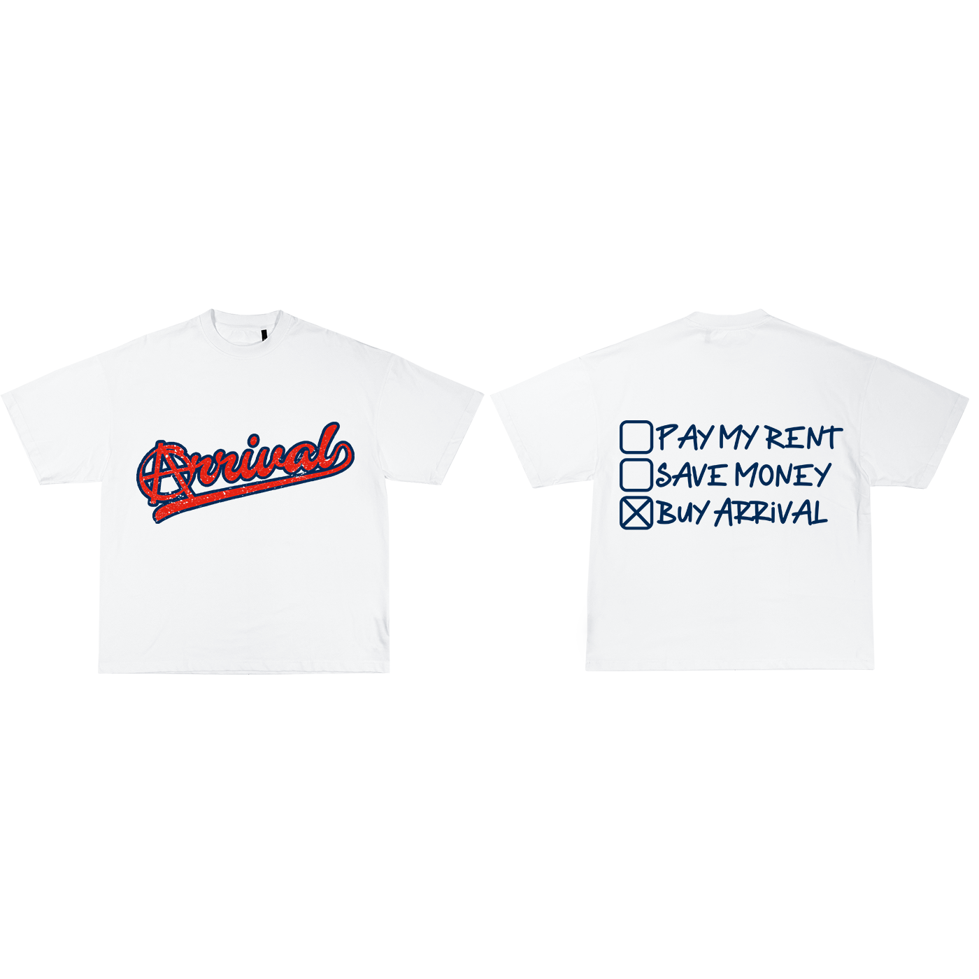 BUY ARRIVAL TEE (WHITE/NAVY)