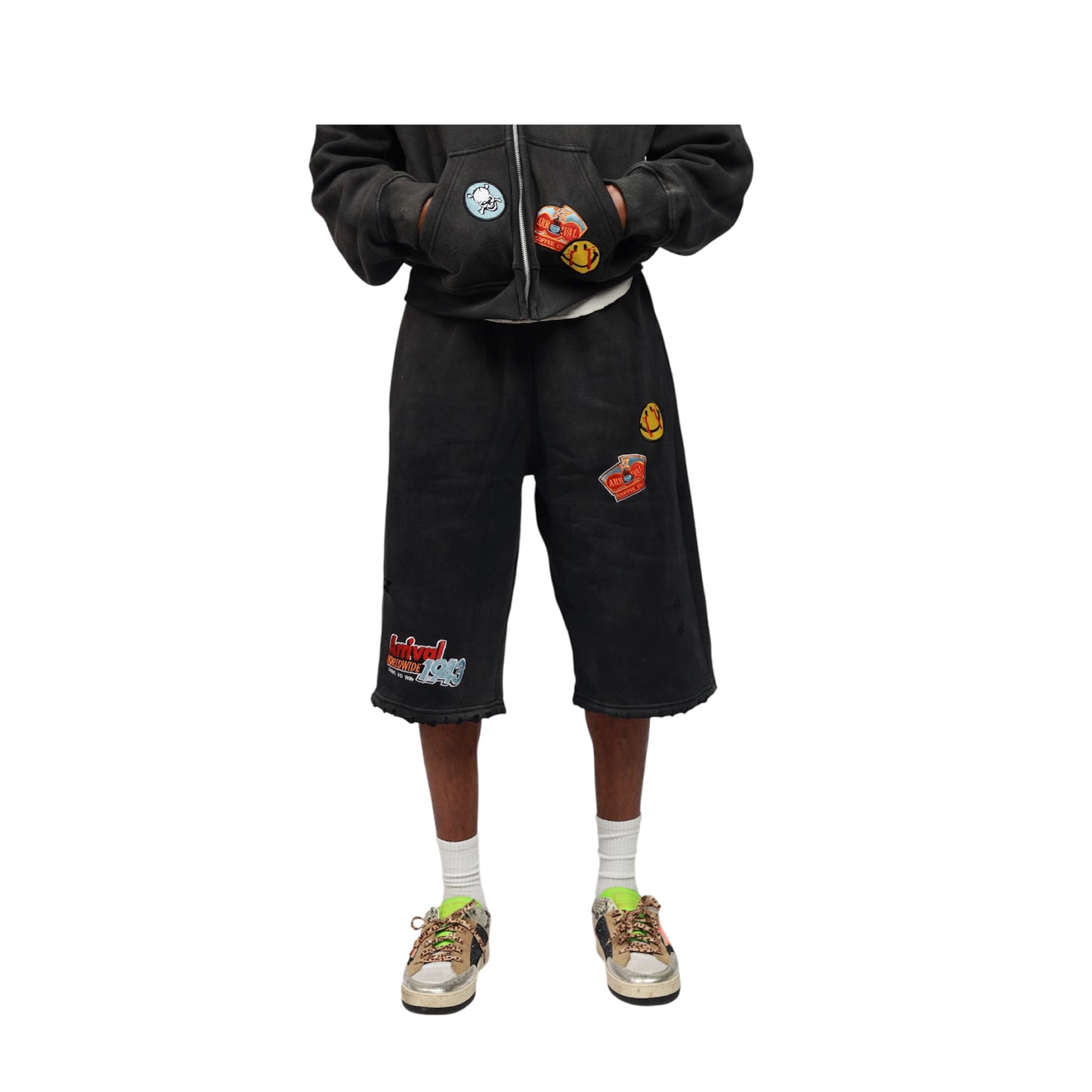 PATCHWORK JORTS