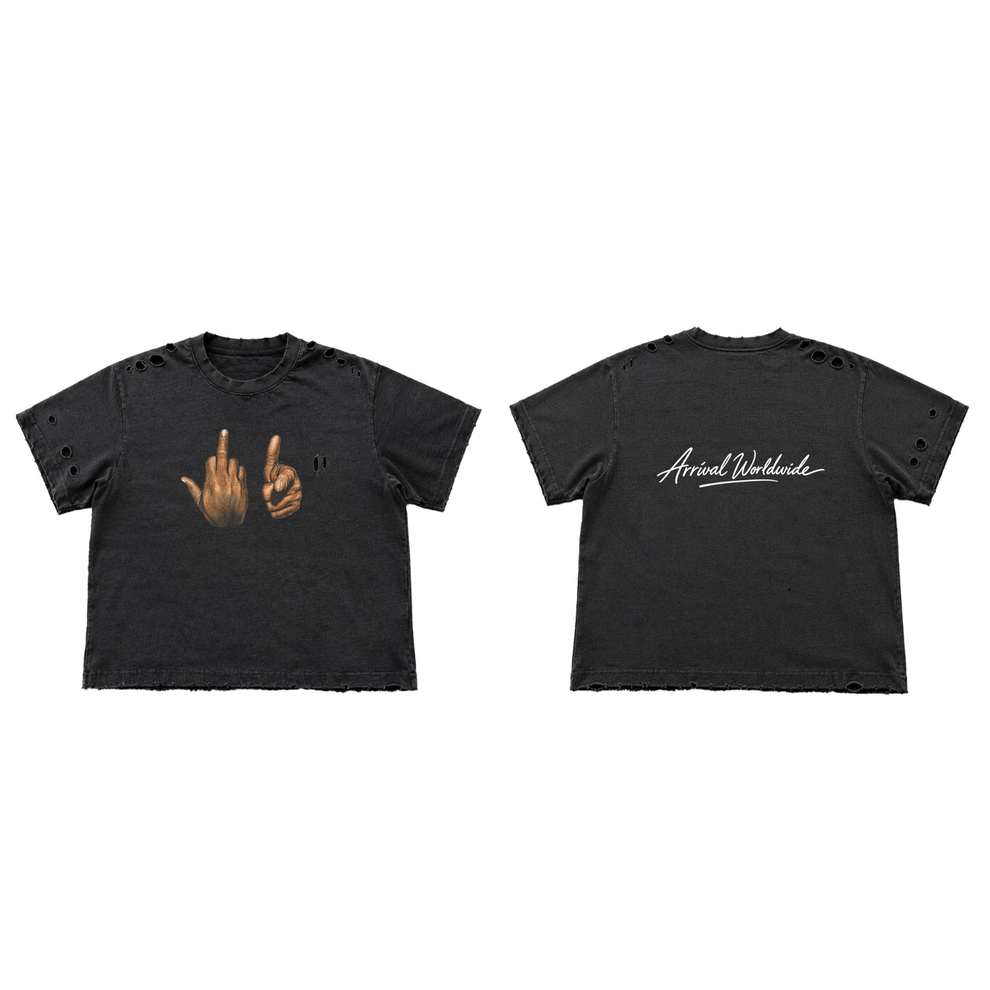 FU DESTROYED TEE (BLACK)