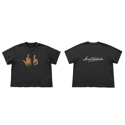 FU DESTROYED TEE (BLACK)