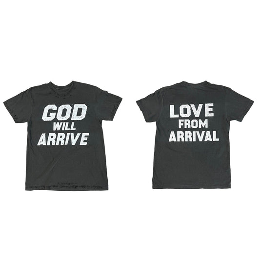 LOVE FROM ARRIVAL TEE (WASHED BLACK)