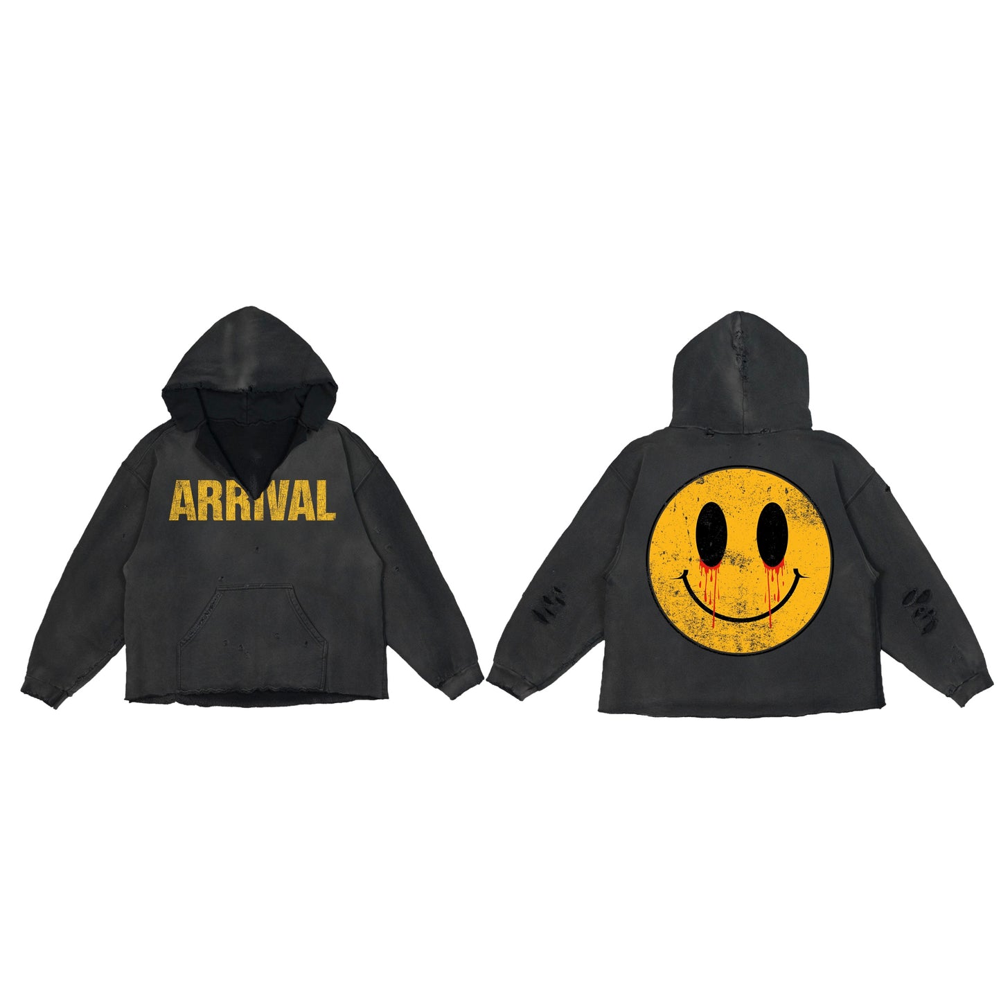 SMILEY DESTROYED PULLOVER
