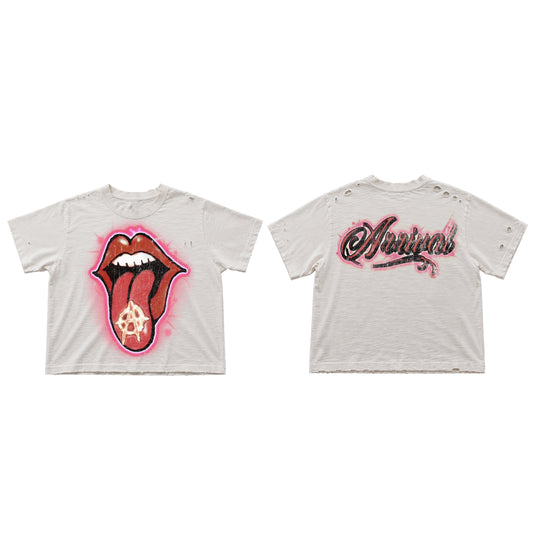 ROLLING ARRIVAL DESTROYED TEE (0FF-WHITE)