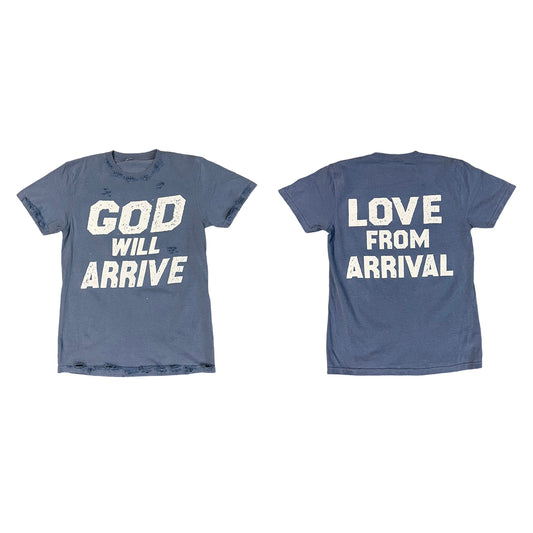 LOVE FROM ARRIVAL TEE (WASHED BLUE)
