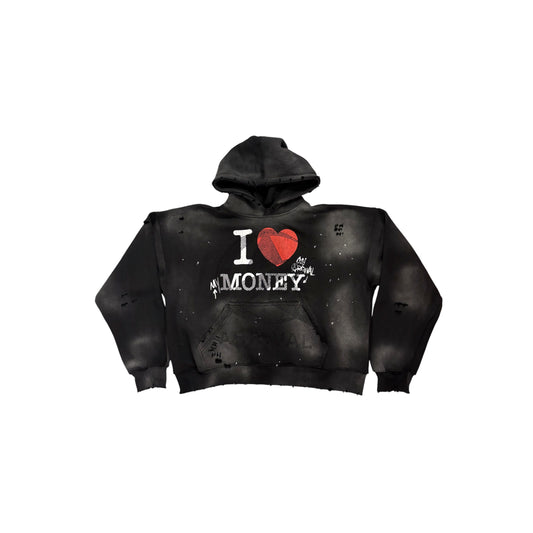 I LOVE MONEY DESTROYED PULLOVER
