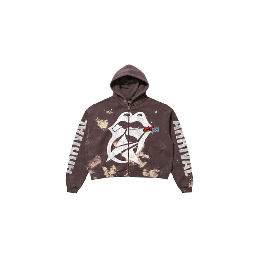 ROLLING STONES BROWN ZIP UP