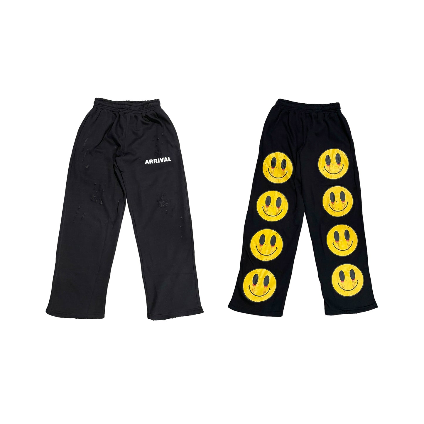 DESTROYED BAGGY SWEATPANTS (MIDNIGHT BLACK)