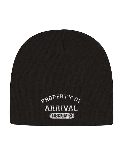 PROPERTY OF ARRIVAL BEANIE (BLACK)