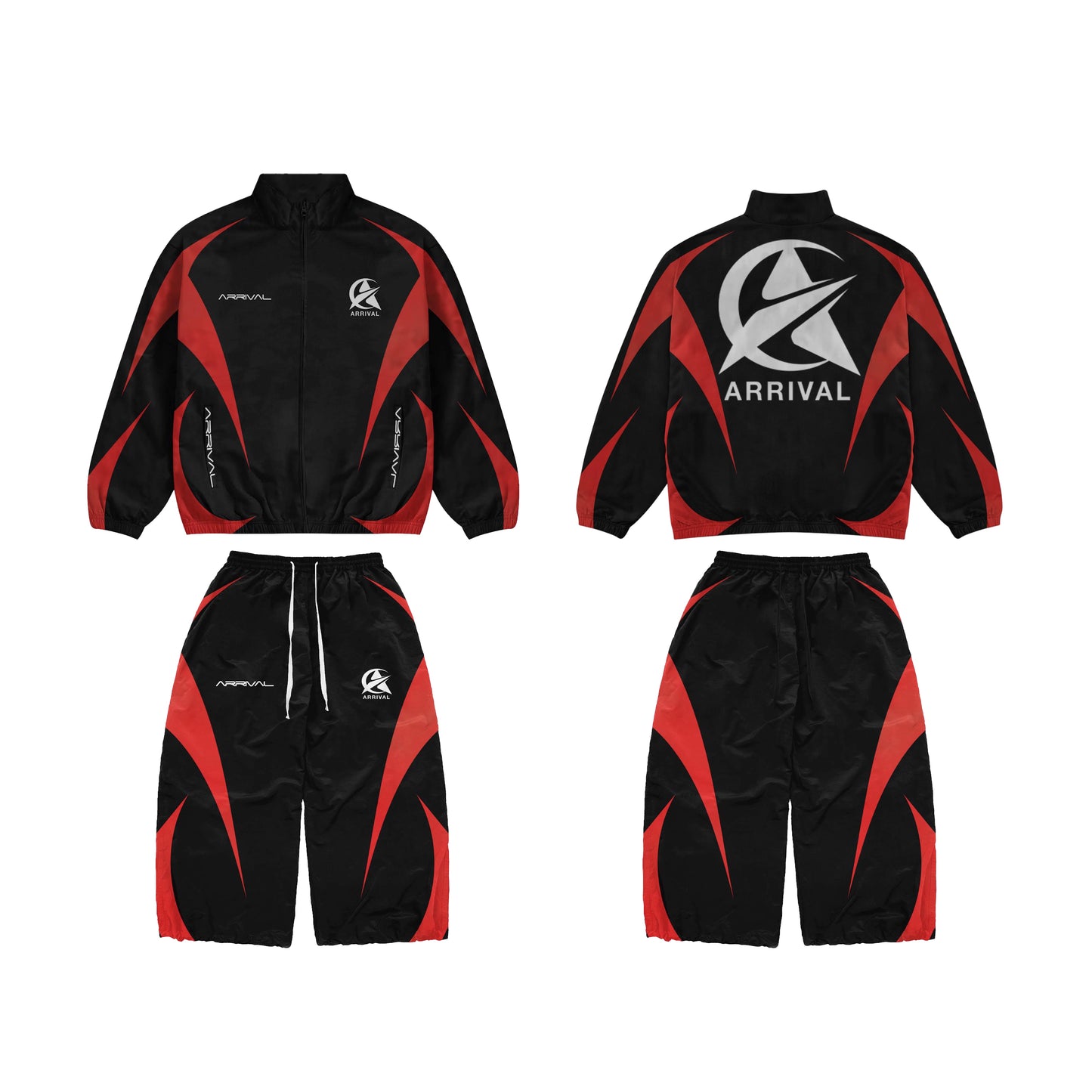 ARRIVAL TRACKSUIT (BLACK/RED)